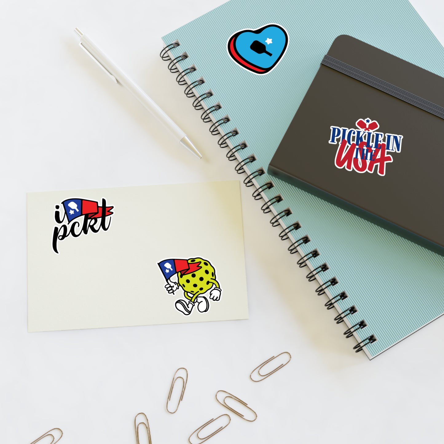 4th of July Pickleball Sticker Sheet