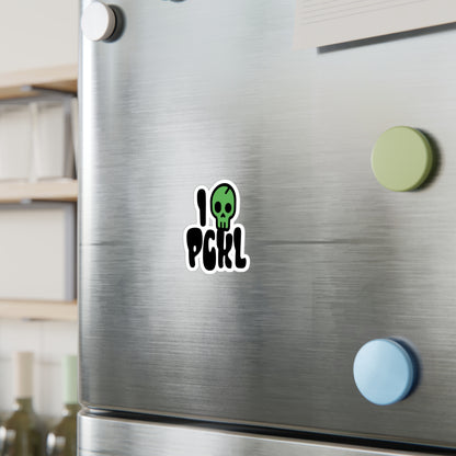 Skull Pickleball Sticker