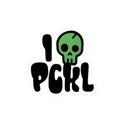 Skull Pickleball Sticker