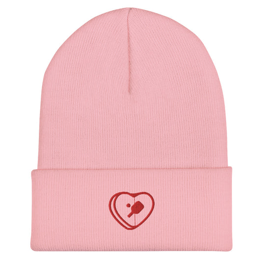 Valentine's Pickleball Cuffed Beanie