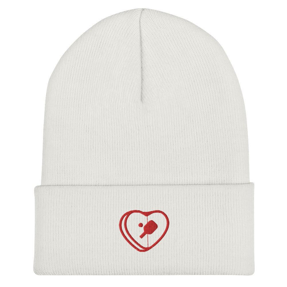 Valentine's Pickleball Cuffed Beanie