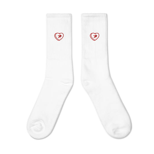 V-Day Pickleball Embroidered socks