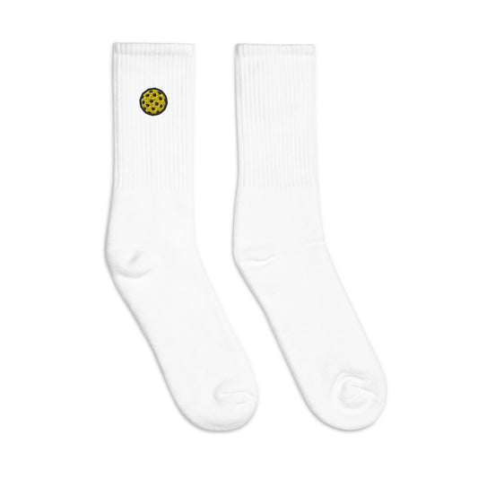 Pickleball Embroidered Socks